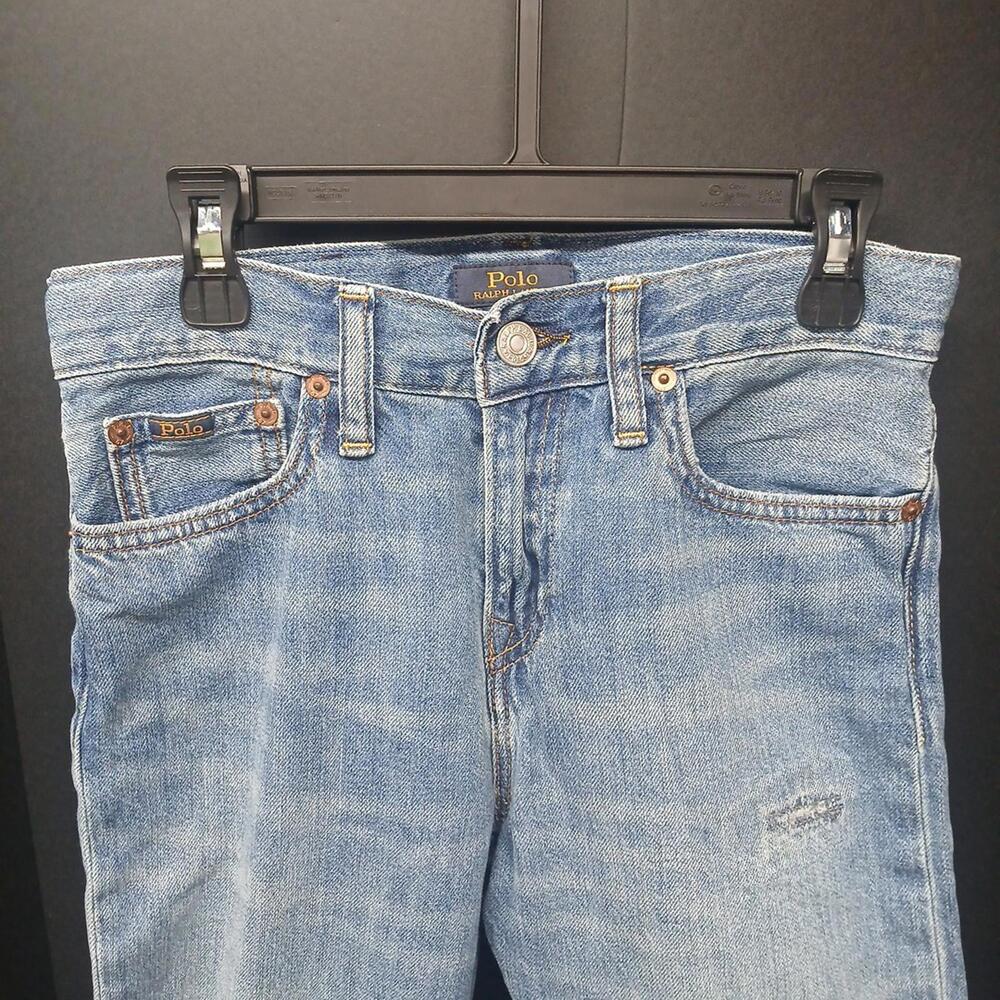 Polo Ralph Lauren Youth Size 12 The Sullivan Distressed Slim Jeans, 24" Inseam - Picture 3 of 8
